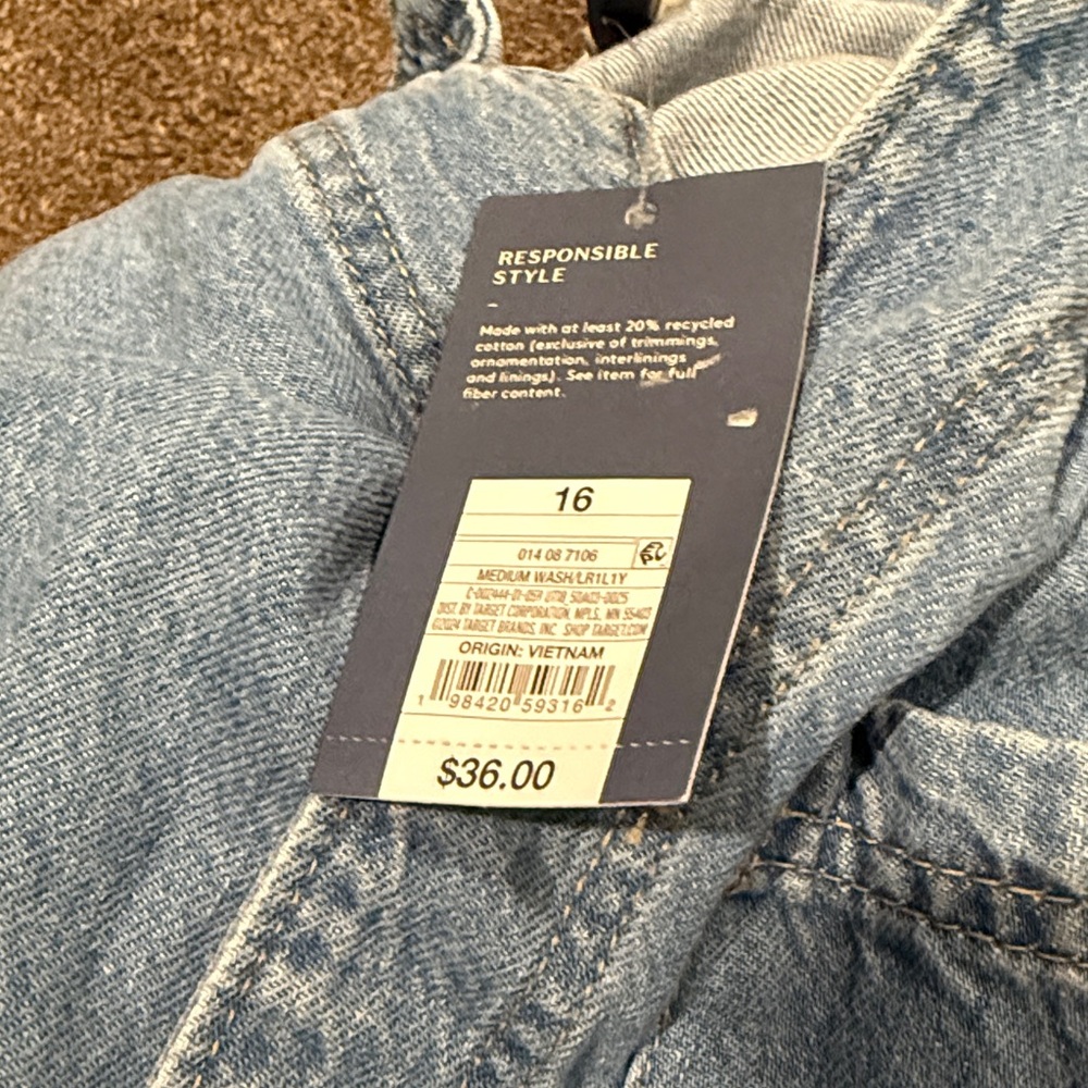 Denim Button-Up One Piece Romper - Picture 8 of 8